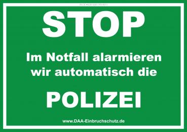 Warnschild - Stop Polizei 001