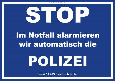 Warnschild - Stop Polizei 003